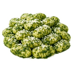 Fresh potato gnocchi with pesto