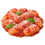 Fresh potato gnocchi with tomato sauce