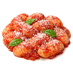 Fresh potato gnocchi with tomato sauce